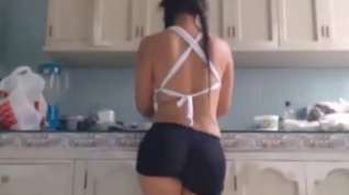 Online film Super sexy hairy latin girl show pussy in the kitchen