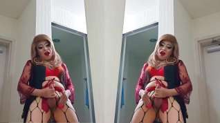 Online film sissy girl niclo sexy heavy makeup after masturbation