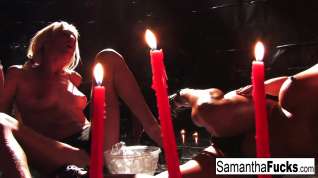 Online film Samantha Saint Victoria White in Samantha Saint And Victoria White Play With Candle Wax - SamanthaSaint