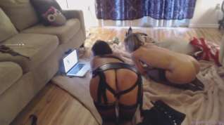 Online film Lesbian - strap on on webcam