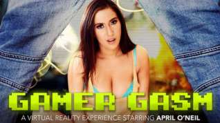 Online film Gamer Gasm featuring April ONeil - NaughtyAmericaVR