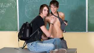 Online film Banged On The Teachers Desk - Andy Kay And Spencer London - ExposedEmos