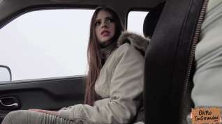 Online film Rebecca Volpetti fucks a big back in the car for a ride