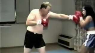 Online film FTV Tara Titanium vs Gene mixed topless boxing