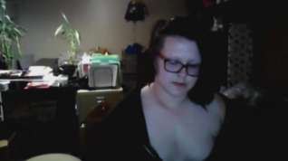 Online film Shy chubby emo girl on skype