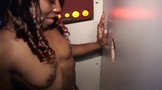 Online film Ebony cutie with a perky ass gets covered in hot cum at the gloryhole