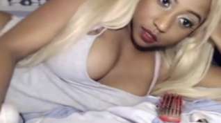 Online film Cute ebony with massive tits