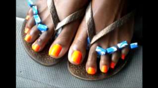 Online film Hood milf orange toenails