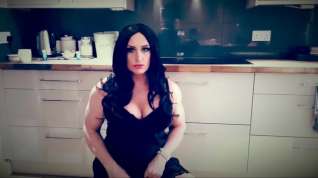 Online film Mellisa bell playing in the kitchen