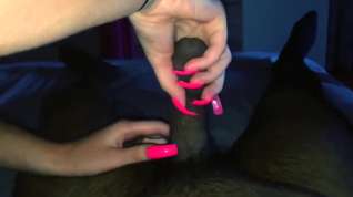 Online film Amazing long nails handjobs