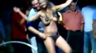 Online film Girl on stage strip and groped