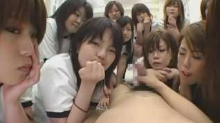 Online film Crazy Japanese girl in Best Group Sex, POV JAV video