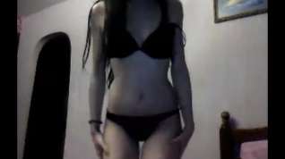 Online film Fitness model flashes body for me on webcam