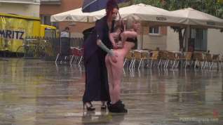 Online film Eager Bitch Spanked And Flogged In The Rain - Part 1 - PublicDisgrace