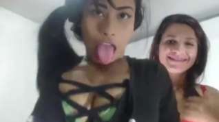 Online film Latina lesbian show on webcam