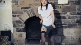 Online film Saturday night - vintage stockings strip dance