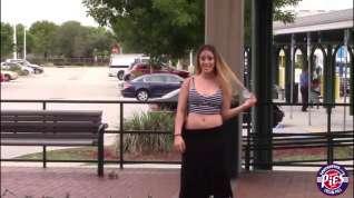 Online film Mila gets her pussy licked in the public