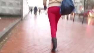 Online film Nice girl s ass in tight red pants