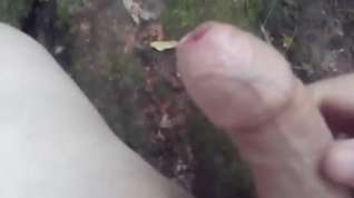 Online film Wank and cum in the woods