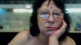 Online film Granny masturbating glasses webcam