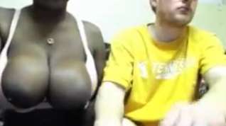 Online film Big black juggs getting ready for webcam IR sex