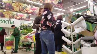 Online film Nice ass in supermarket