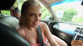 Online film Petite Alessandra Jane tight pussy fucked in the backseat