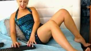 Online film Blonde mature on cam