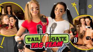 Online film Gina Valentina Kimber Woods Liza Rowe in Tailgate Tag Team - WankzVR