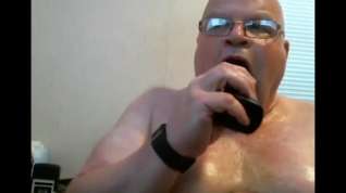 Online film Grandpa stroke on webcam 6