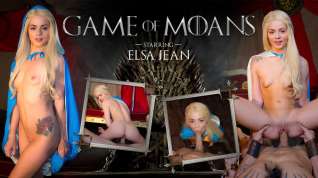 Online film Elsa Jean in Game of Moans - WankzVR
