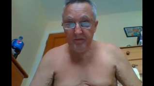 Online film Grandpa stroke on webcam 7