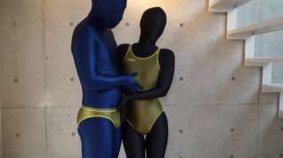 Online film Zentai girl vibrating