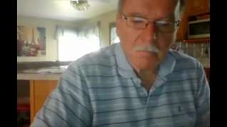 Online film Grandpa cum on webcam 14