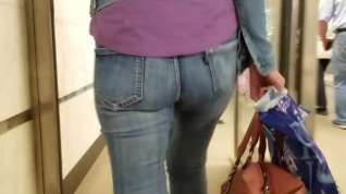 Online film junior woman with hot round small ass in metro