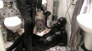 Online film Rubber slave urinal