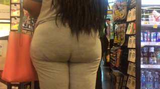 Online film Hungry bbw ass in grey checkout line