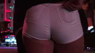 Online film Candid pawg in tight white shorts