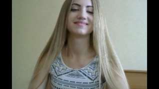 Online film Super sexy long hair blonde long hair hair