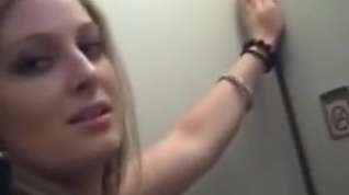 Online film Blondie gets fucked on airplane toilet