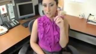 Online film Milf gets off in the office