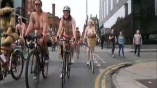 Online film Big tits naked bike ride