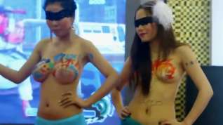 Online film Asia Girl Body painting