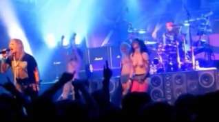 Online film More girls with their tits out at rock concerts