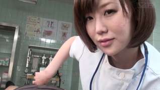 Online film Subtitled CFNM Japanese female doctor gives patient handjob