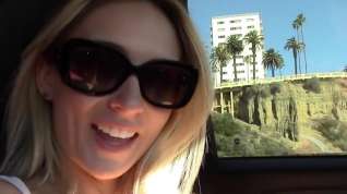 Online film Awesome blonde selfie girl masturbate in her car