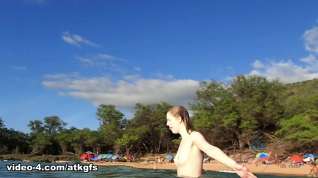 Online film Dolly Leigh in Dolly feels right at home on the nude beach - ATKGirlfriends