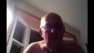 Online film Grandpa show on webcam