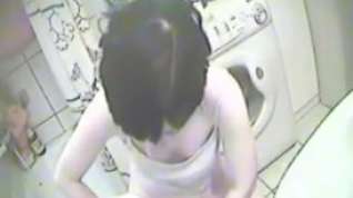 Online film A short haired junior girl masturbates in the bathroom