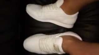 Online film Male feet reebok sneakers